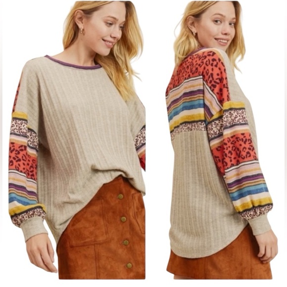 Long sleeve shirt sweater boutique women’s small - Picture 6 of 15